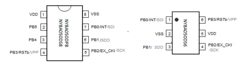 NY8A050D单片机 NY8A050D单片机